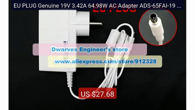 EU PLUG Genuine 19V 3.42A 64.98W AC Adapter ADS-65FAI-19 1906... Amazing Value 2026 | Must Have!