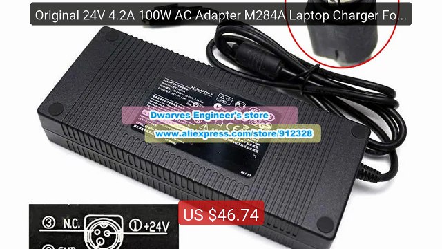 Original 24V 4.2A 100W AC Adapter M284A Laptop Charger For ... Top Pick 2026 | Unbeatable Price!