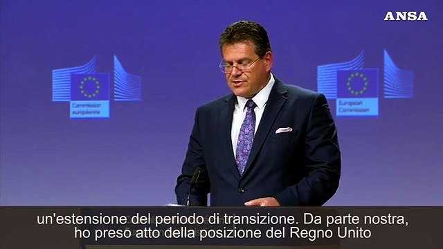 Brexit, Sefcovic: Londra non considera estensione periodo transizione