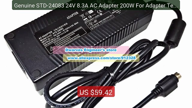 Genuine STD-24083 24V 8.3A AC Adapter 200W For Adapter Tech STD-248... Top Rated 2026 | Buy Now!