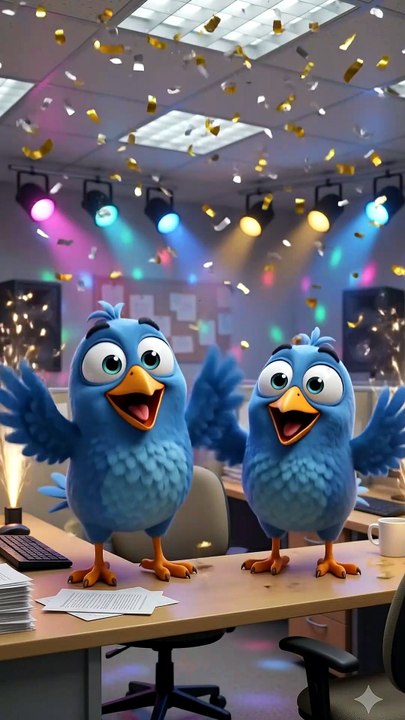 The Ultimate "Thank God It's Friday" Feeling! 🎉 #talkingbirds