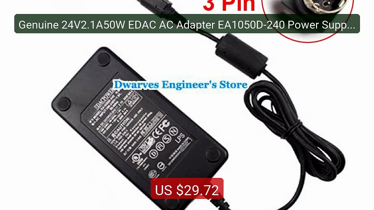 Genuine 24V2.1A50W EDAC AC Adapter EA1050D-240 Power Supply fo... -- Hot Deal 2026 | Limited Offer!