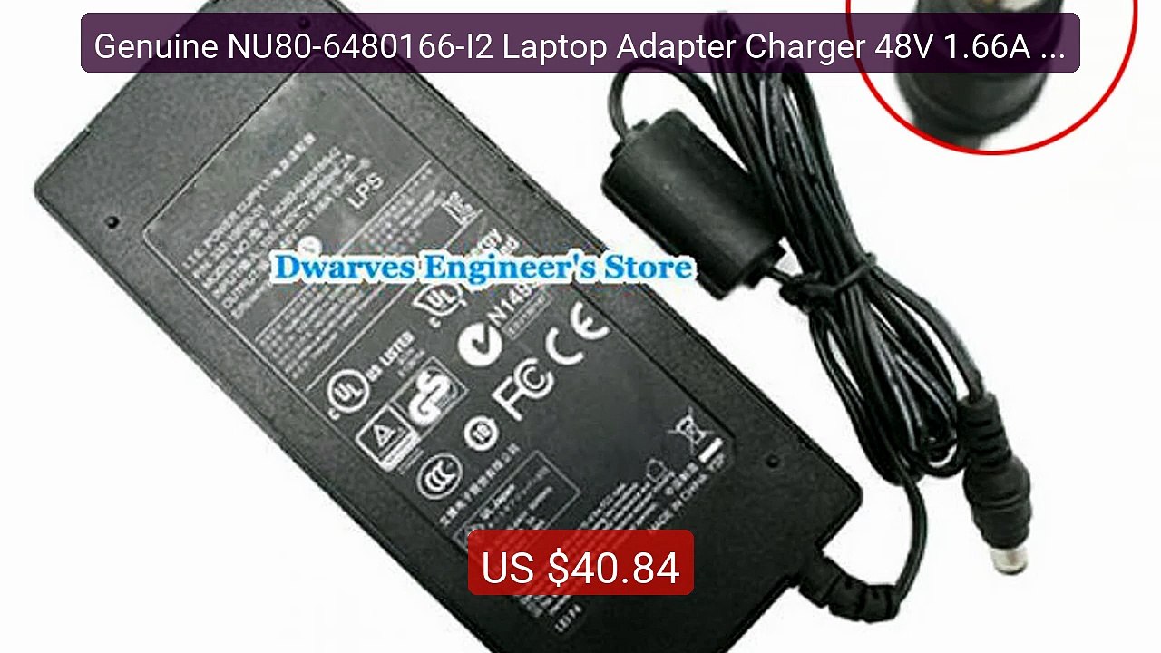 Genuine NU80-6480166-I2 Laptop Adapter Charger 48V 1.66A For NETGE... -- Best Deal 2026 | Shop Now!