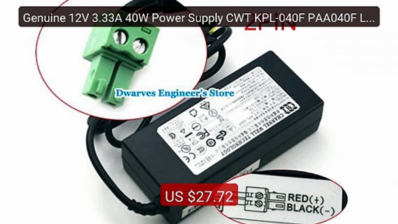 Genuine 12V 3.33A 40W Power Supply CWT KPL-040F PAA040F Laptop Cha... -- Best Deal 2026 | Shop Now!