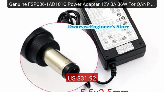 Genuine FSP036-1AD101C Power Adapter 12V 3A 36W For QANP NAS T... Best Buy 2026 | Great Quality!