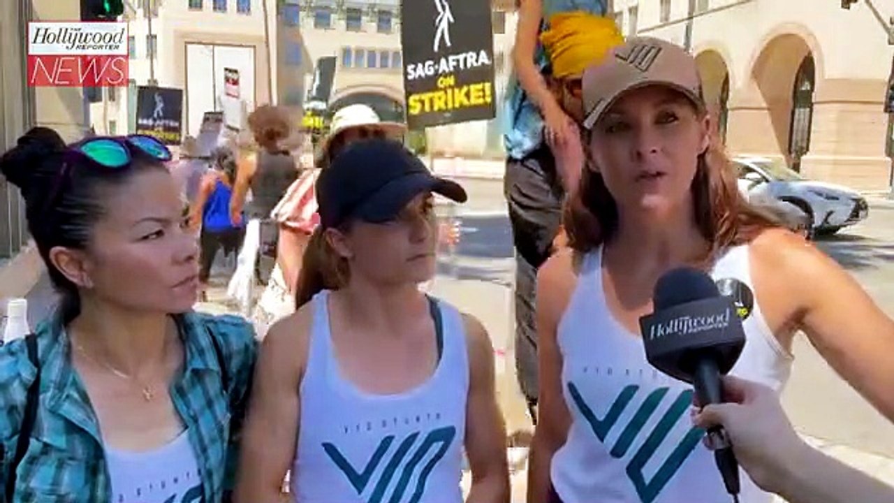 Stunt Performers & Coordinators Take to the Streets in Support of SAG-AFTRA Strike | THR News [Full Movie]