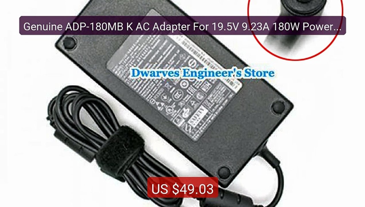 Genuine ADP-180MB K AC Adapter For 19.5V 9.23A 180W Power Supply La... -- Top Rated 2026 | Buy Now!
