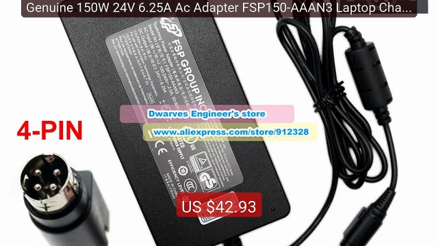 Genuine 150W 24V 6.25A Ac Adapter FSP150-AAAN3 Laptop Charg... Top Pick 2026 | Unbeatable Price!
