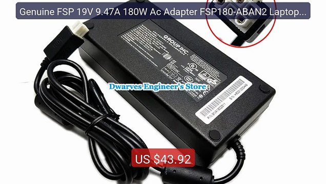 Genuine FSP 19V 9.47A 180W Ac Adapter FSP180-ABAN2 Laptop C... Top Pick 2026 | Unbeatable Price!