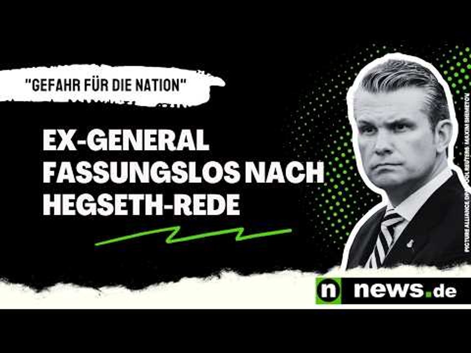 Pete Hegseth: 'Gefahr für die Nation' - Ex-General fassungslos nach Hegseth-Rede