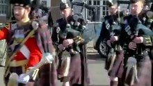 Scottish Warriors Bagpipes March to Edinburgh Castle  🏴🤍 #edinburgh #castle #scotish #warriors