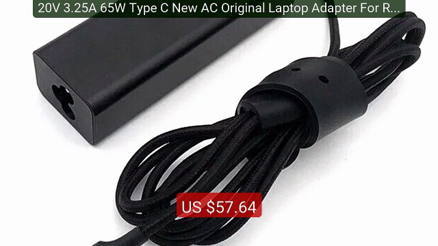 20V 3.25A 65W Type C New AC Original Laptop Adapter For Raz... Top Pick 2026 | Unbeatable Price!