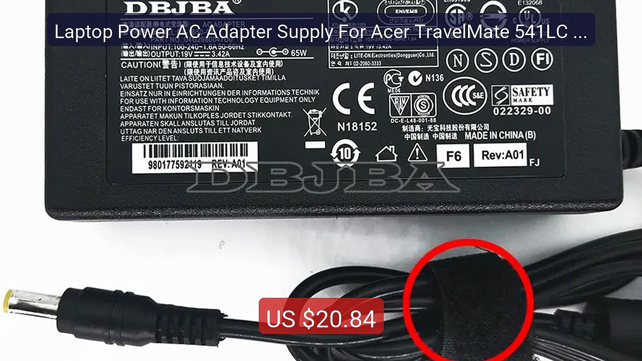 Laptop Power AC Adapter Supply For Acer TravelMate 541LC 541LC... -- Hot Deal 2026 | Limited Offer!