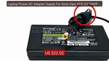Laptop Power AC Adapter Supply For Sony Vaio VGN-BX194VP VGN-BX195... -- Best Deal 2026 | Shop Now!