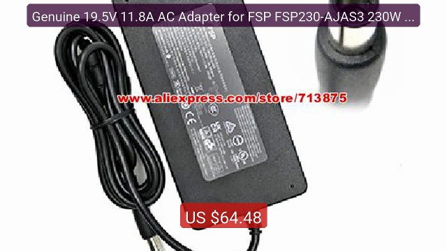 Genuine 19.5V 11.8A AC Adapter for FSP FSP230-AJAS3 230W Charger wi... Top Rated 2026 | Buy Now!