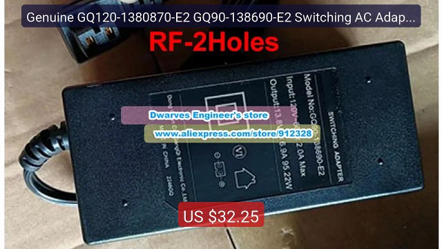 Genuine GQ120-1380870-E2 GQ90-138690-E2 Switching AC Adapter ... Amazing Value 2026 | Must Have!
