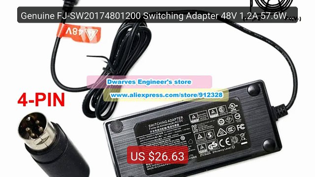 Genuine FJ-SW20174801200 Switching Adapter 48V 1.2A 57.6W P... Top Pick 2026 | Unbeatable Price!