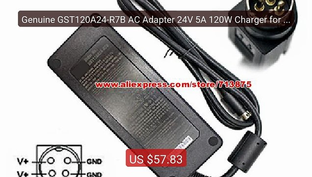 Genuine GST120A24-R7B AC Adapter 24V 5A 120W Charger for Mean Well... Best Deal 2026 | Shop Now!