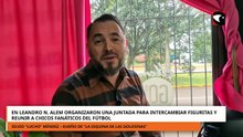 En Alem organizaron una juntada para intercambiar figuritas y reunir a fanáticos del fútbol