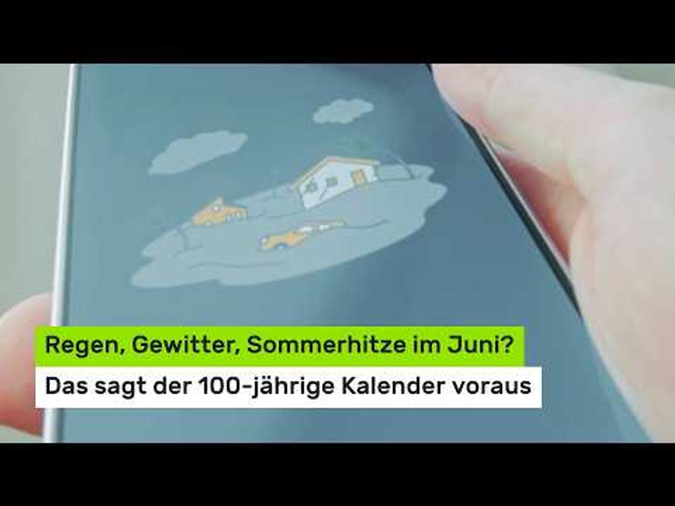 Regen, Gewitter, Sommerhitze im Juni 2026? Das sagt der 100-jährige Kalender voraus