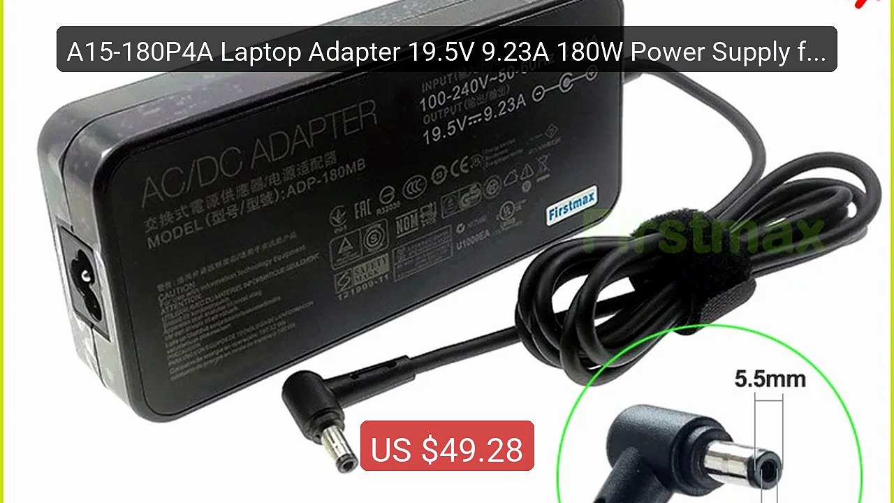 A15-180P4A Laptop Adapter 19.5V 9.23A 180W Power Supply for C... -- Amazing Value 2026 | Must Have!