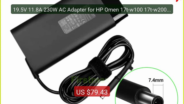 19.5V 11.8A 230W AC Adapter for HP Omen 17t-w100 17t-w200 17-w100 1... Top Rated 2026 | Buy Now!