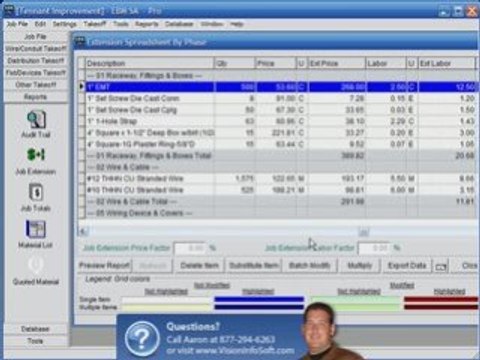Electrical Estimating Software - Tour