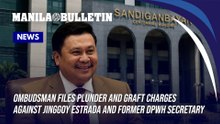 Ombudsman files plunder and graft charges against Jinggoy Estrada and former DPWH Secretary