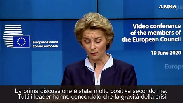 Coronavirus, Von der Leyen: Leader unanimi su necessita' risposta ambiziosa