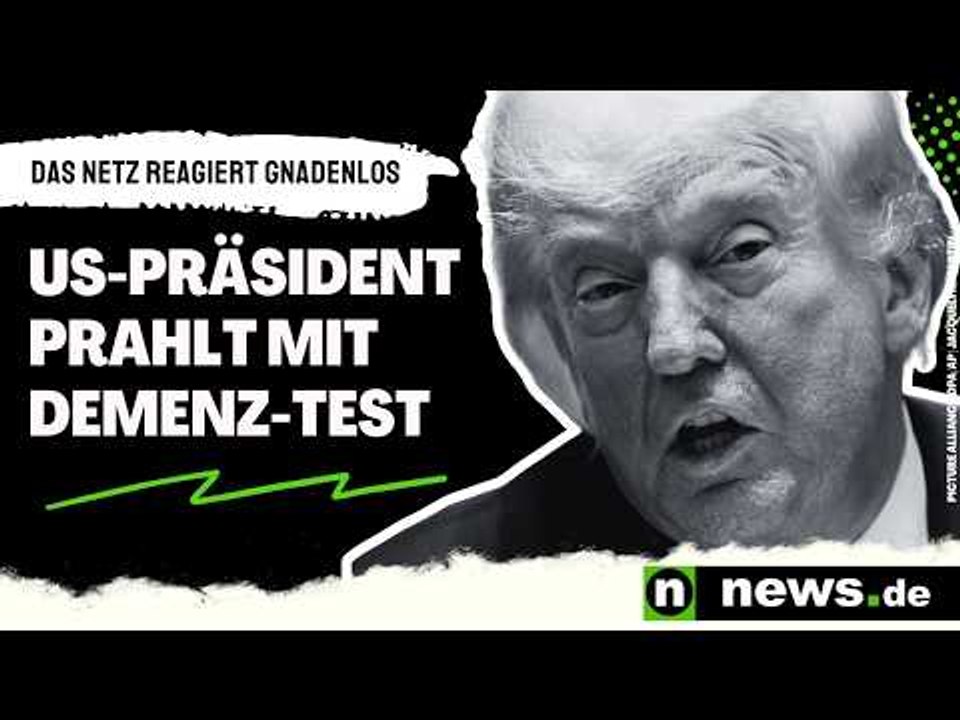 Donald Trump: US-Präsident prahlt mit Demenz-Test – das Netz reagiert gnadenlos