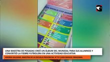Una maestra de Posadas creó un álbum del Mundial con sus alumnos y revolucionó el aula