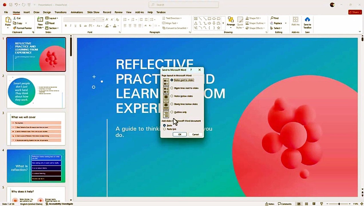 MS PowerPoint 82 Exporting Handouts to Word