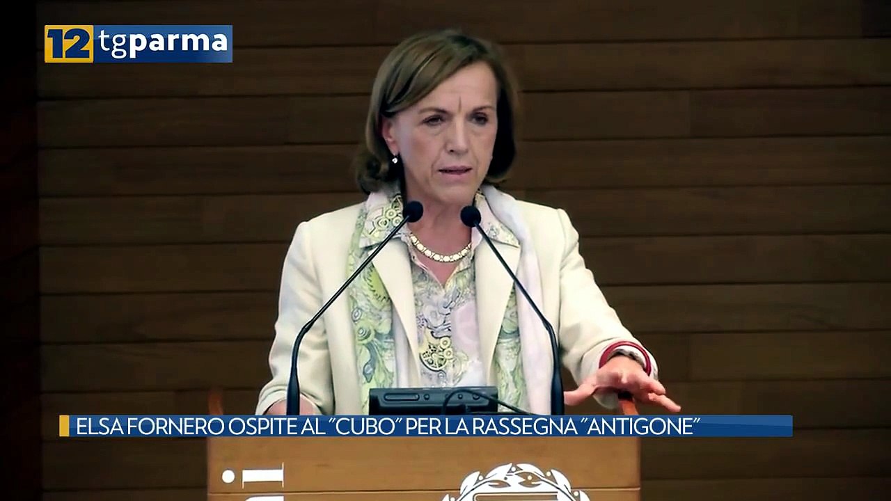 ELSA FORNERO OSPITE AL "CUBO" PER LA RASSEGNA "...