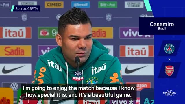 'It's a beautiful game' - Casemiro offers advice to Brazilian stars before UCL final