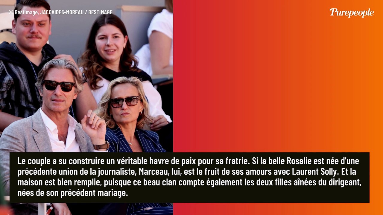 Un célèbre milliardaire décoré à l'Élysée : Caroline Roux s'y invite en famille avec ses enfants Rosalie et Marceau