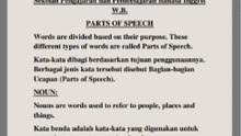 BELAJAR BAHASA INGGRIS DALAM BAHASA INDONESIA(Pelajari Bagian pidato) Dalam bahasa ibu Anda