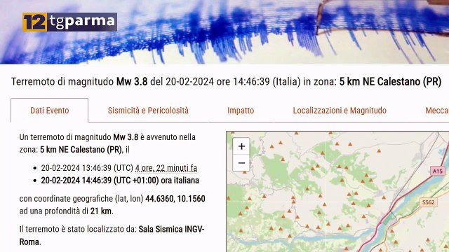 SCIAME SISMICO, LE SCOSSE CONTINUANO: OGGI UNA DI 3,8 GRADI RICHTER | SCIAME SISMICO, LE SCOSSE CONTINUANO: OGGI UNA DI 3,8 GRADI RICHTER