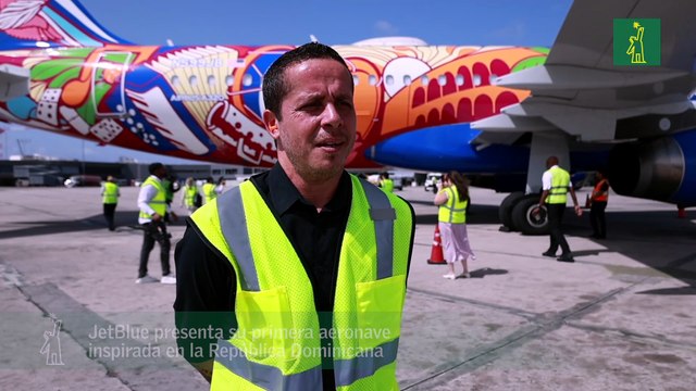 JetBlue presenta su primera aeronave inspirada en la República Dominicana