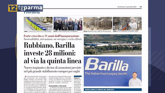 ECONOMIA, BARILLA: AL VIA A RUBBIANO LA QUINTA LINEA DI SUGHI | ECONOMIA, BARILLA: AL VIA A RUBBIANO LA QUINTA LINEA DI SUGHI