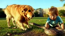 Dog saves toddler from a rattlesnake