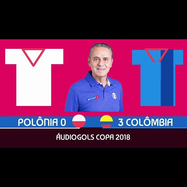 Áudiogols | Polônia 0x3 Colômbia (Globo 2018)