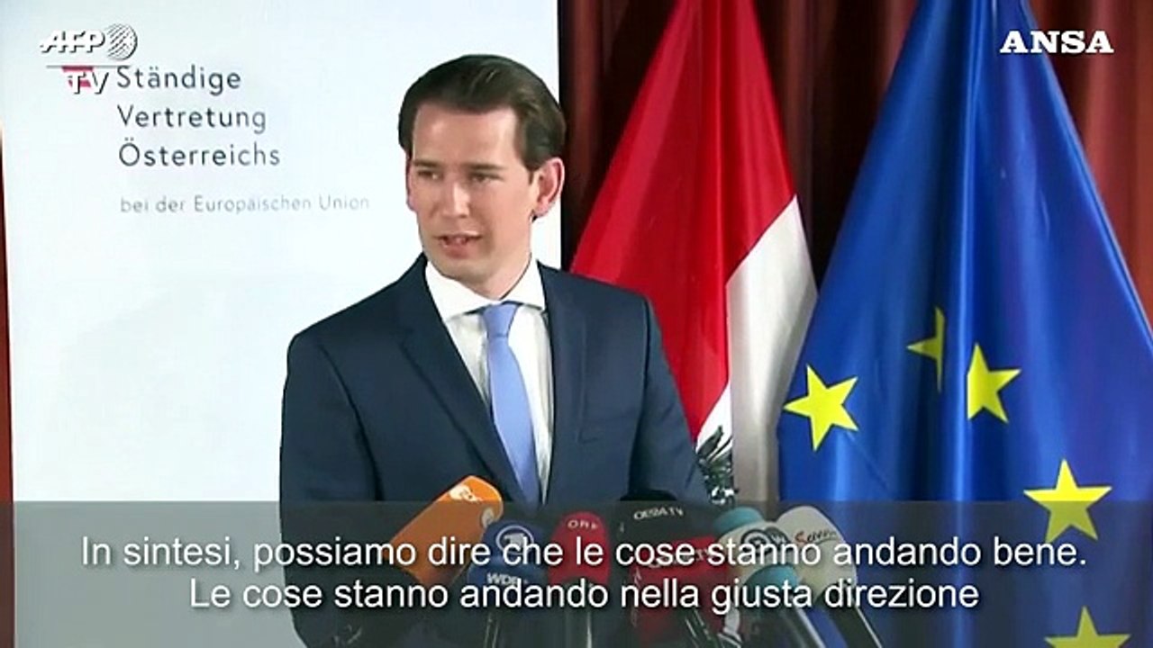 Vertice Ue, Kurz: "Giusta direzione, i rebates sono aumentati per l'Austria"