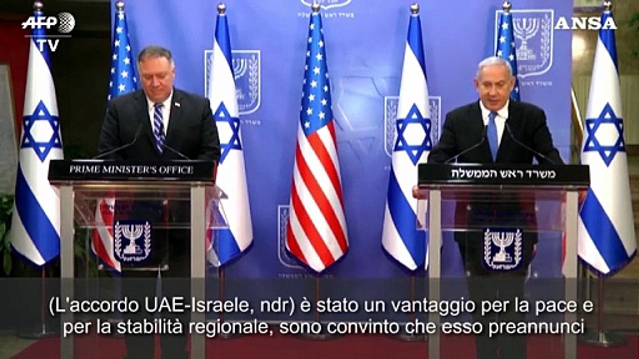 Accordo di Pace Israele-Emirati Arabi, Netanyahu: "Vantaggio per la pace"