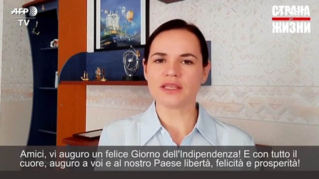 Bielorussia, il messaggio di Svetlana Tikhanovskaya per Giorno Indipendenza