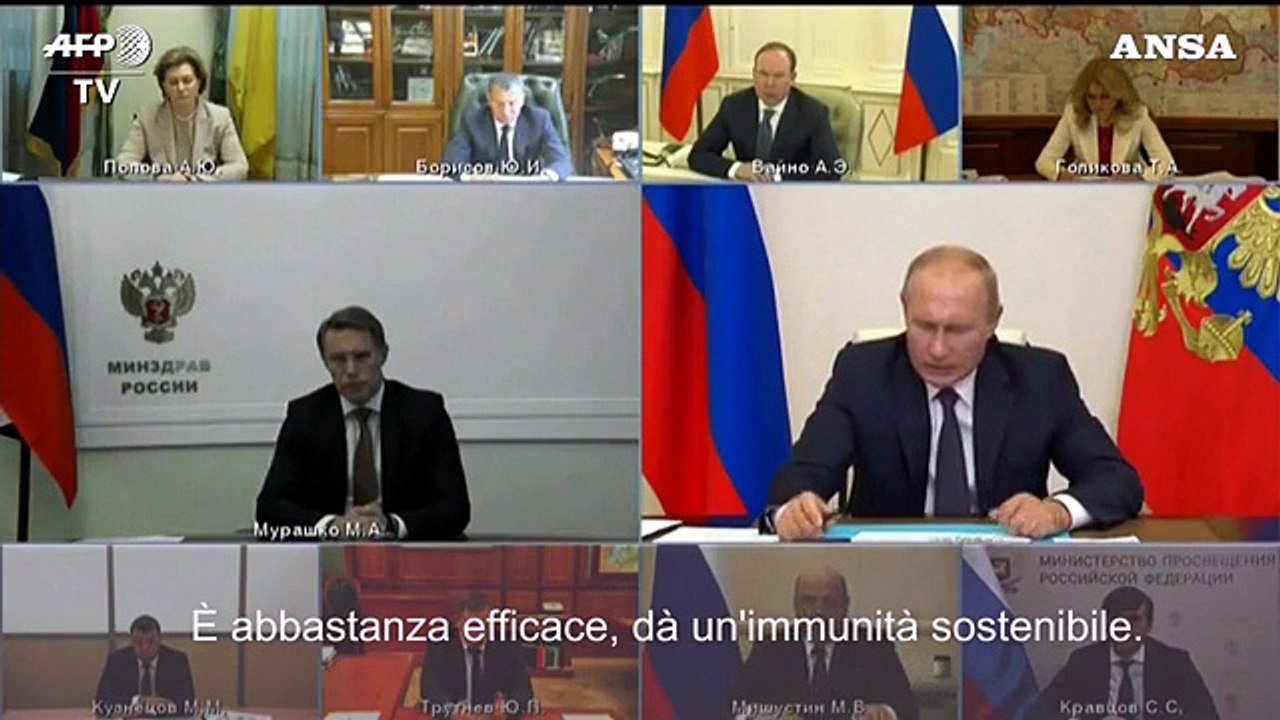 Coronavirus, Putin: "Abbiamo registrato il primo vaccino"