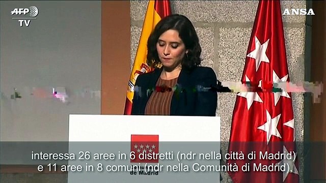 Coronavirus, lockdown parziale nella Comunita' di Madrid