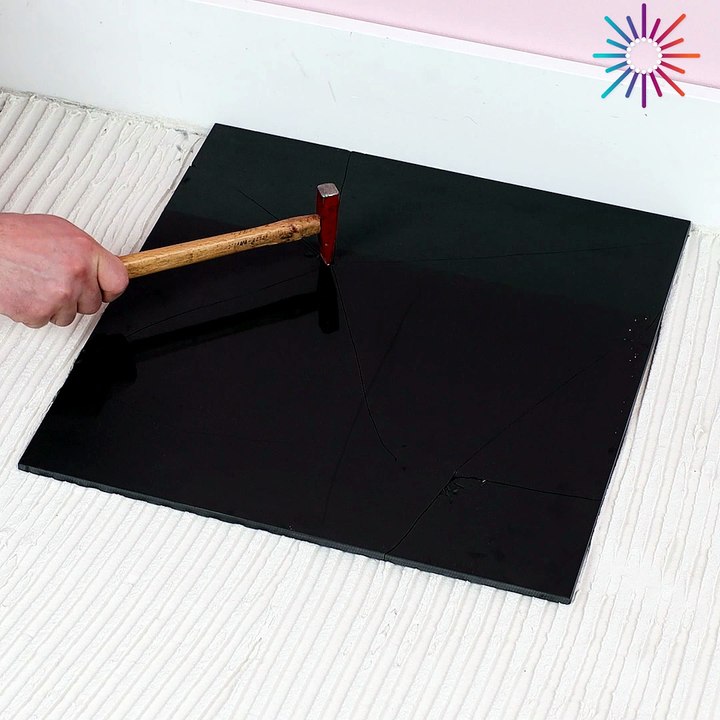 DIY broken tiles floor! 🙌💯