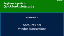 53 - Accounts per Vendor transactions