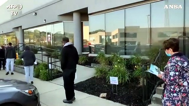 Usa 2020, prime code ai seggi elettorali in Ohio