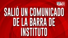 Comunicado de la barra de Instituto: ¿Le suelta la mano a Barrelier?